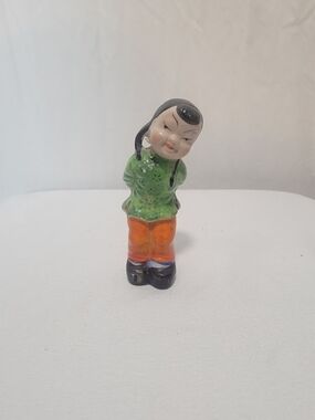 Antique Porcelain Asian Girl Made In Japan